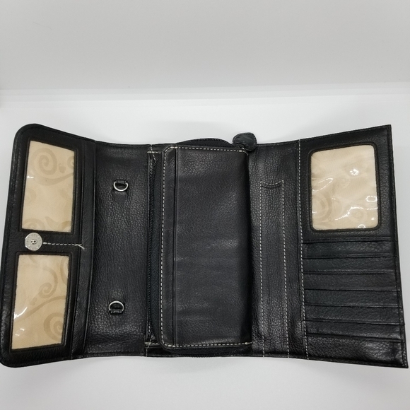 Brighton black croc embossed wallet - Picture 3 of 8